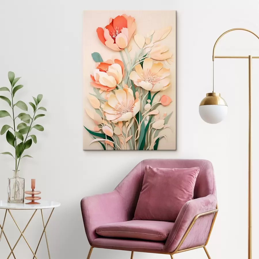 Pilt Õrnad paberist õied s43568