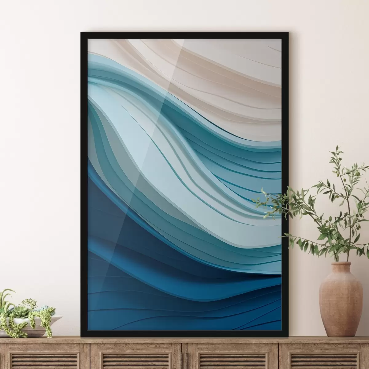 Plakat Õrnad värvilained f43582