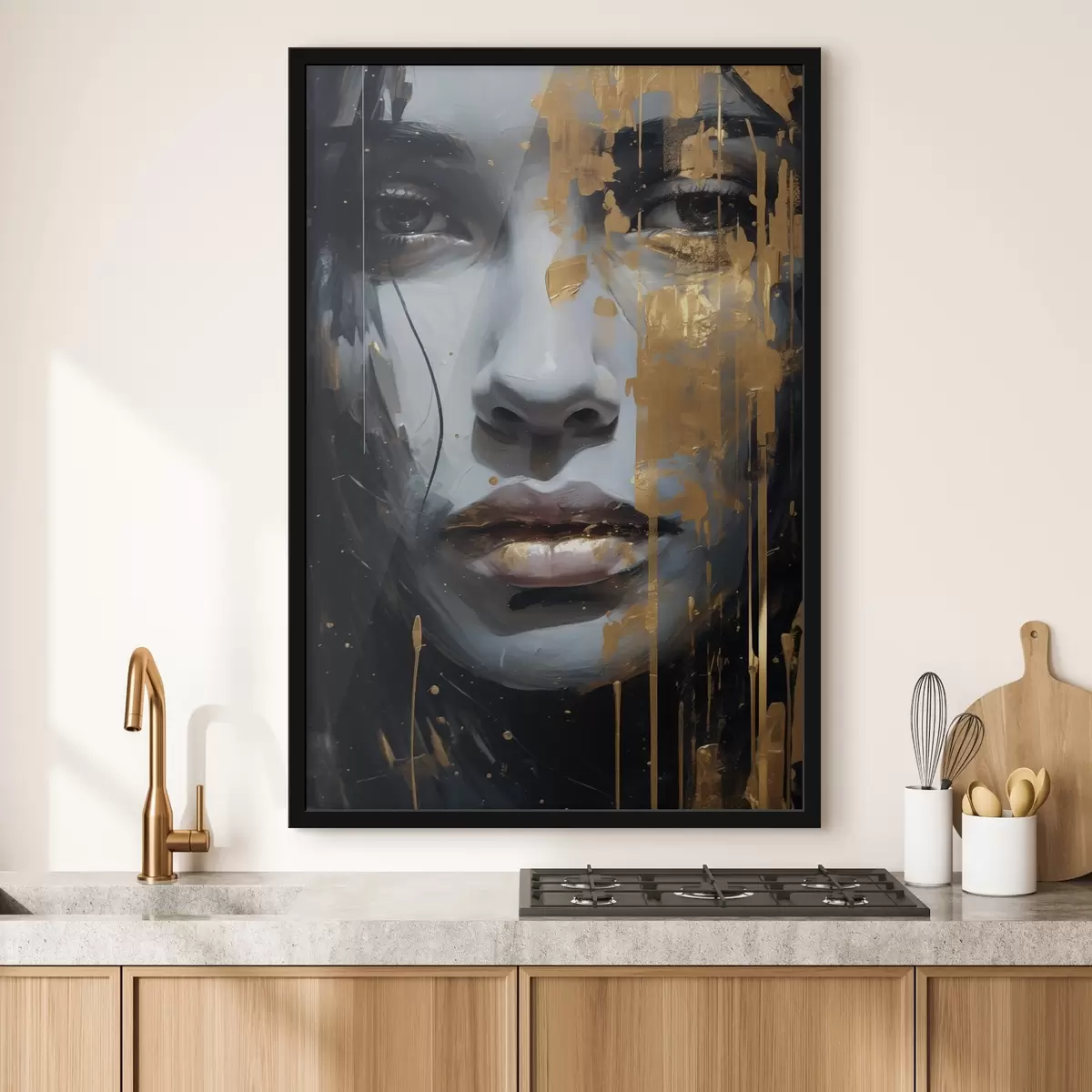 Plakat Salapärane värvitud nägu f43572