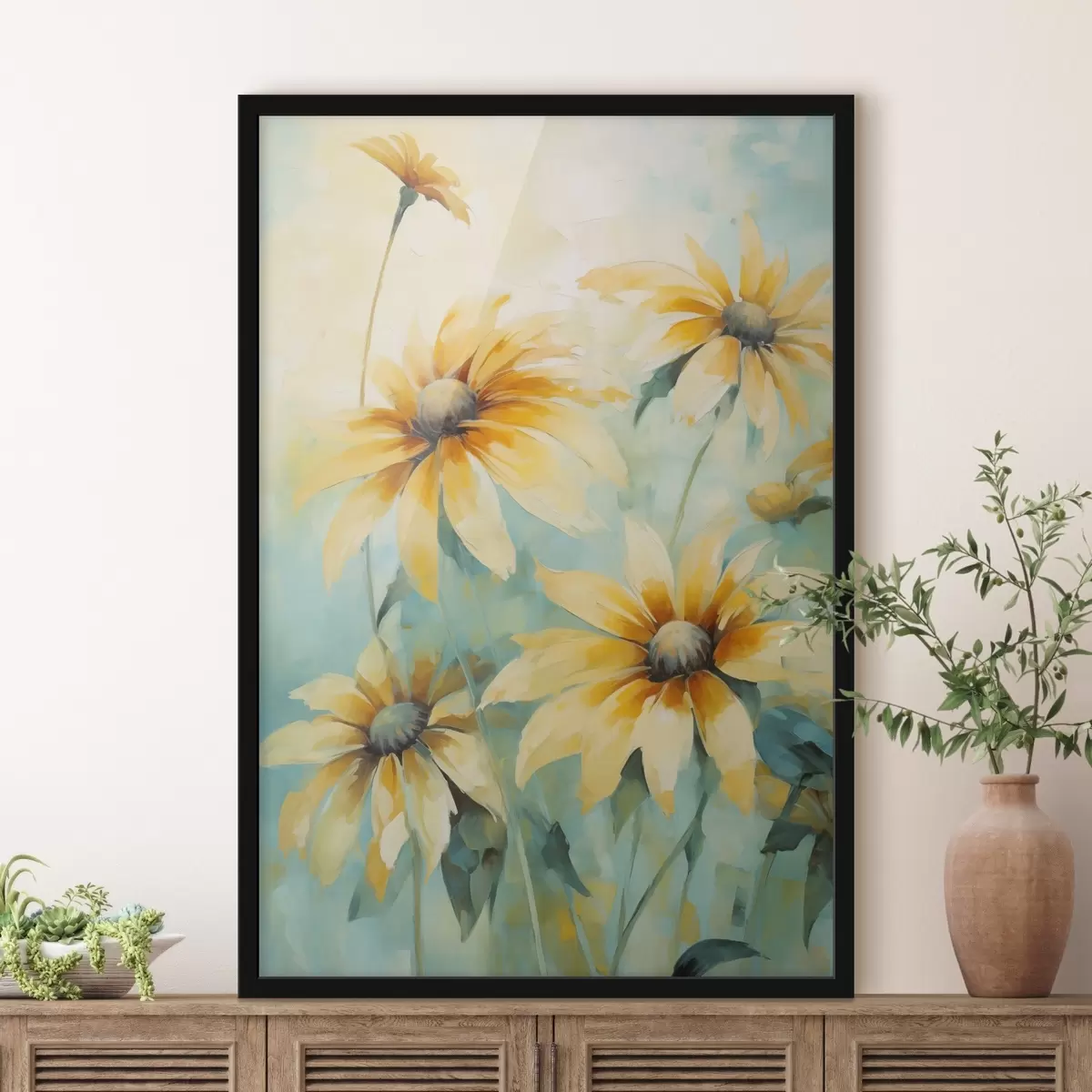 Plakat Tekstureeritud lained ühevärviliselt f43555