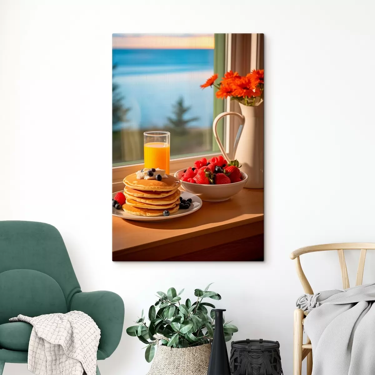 Pilt Hubane hommikusöök akna ääres s43570