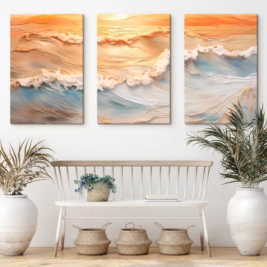 Fototapeedid Mere värvilised lained m00437