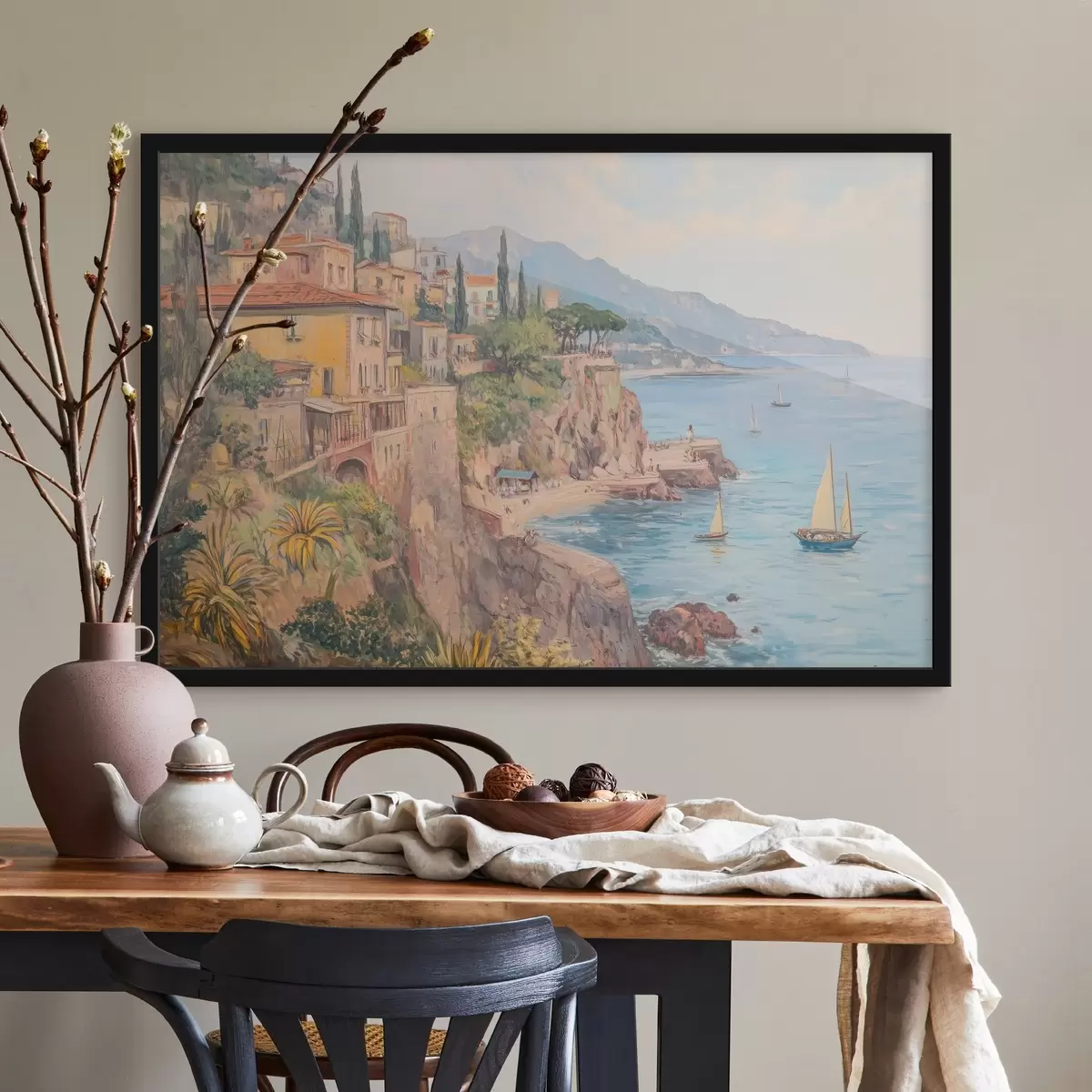 Plakat Linn mere ääres f43925