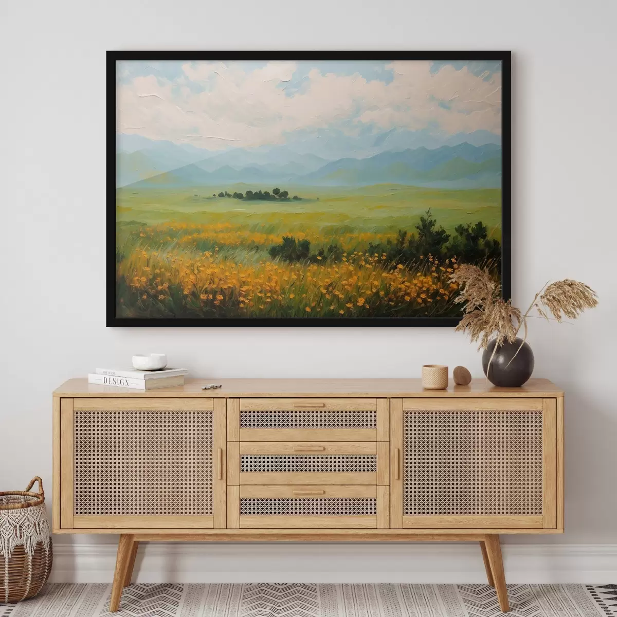 Plakat Lillepõld õlimaalide stiilis f43451