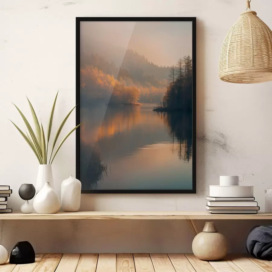 Fototapeedid Järv keset metsa f43464