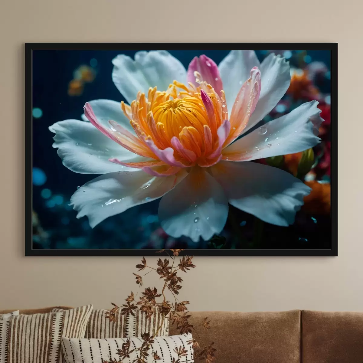 Plakat Hüperrealistlik lill f43871