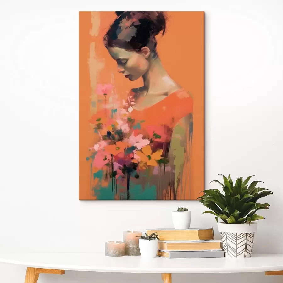 Pilt Tüdruk ja lilled s43933