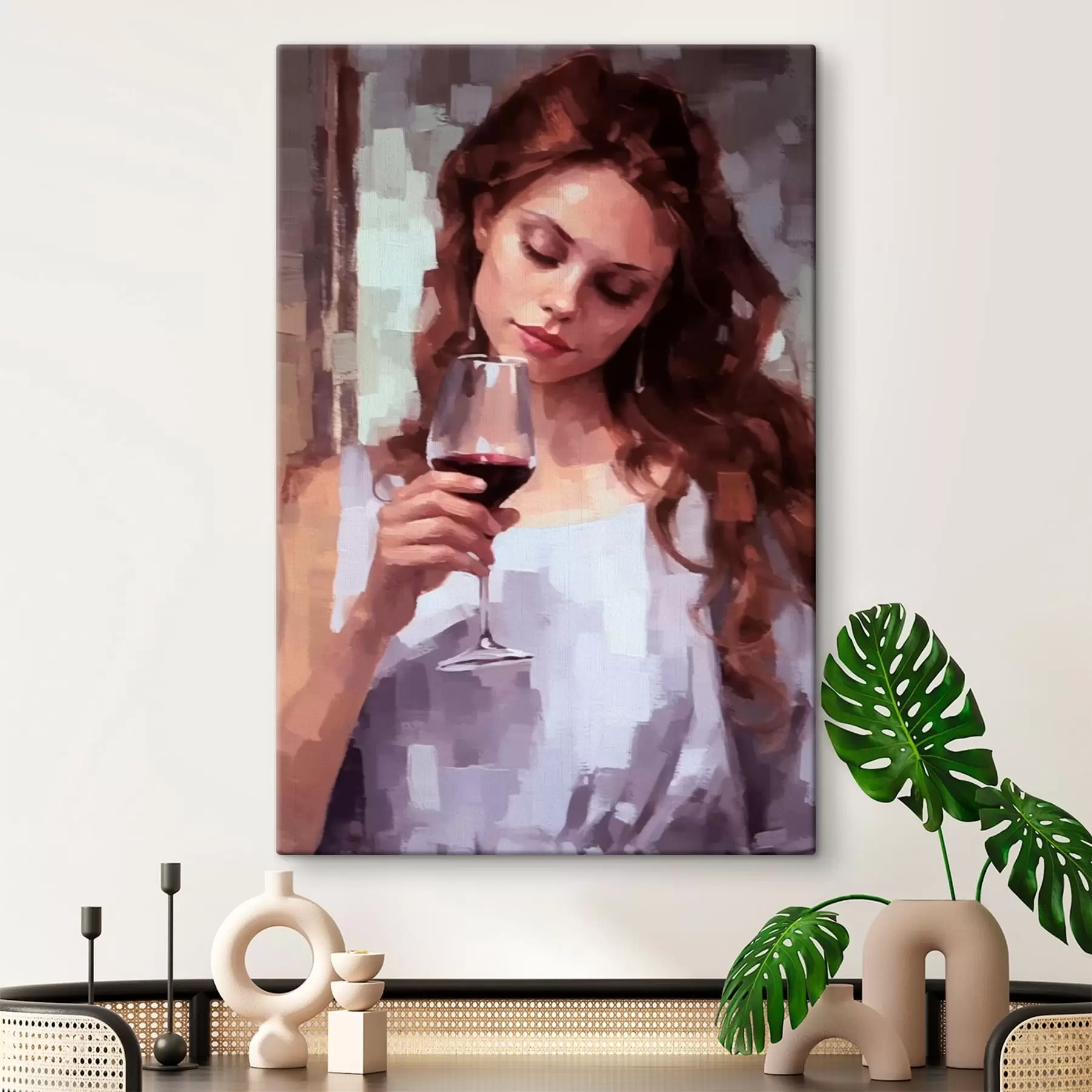 Pilt Tüdruk veiniga s43936