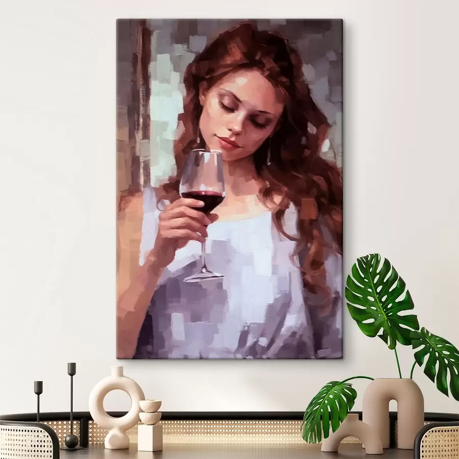 Pilt Tüdruk veiniga s43936