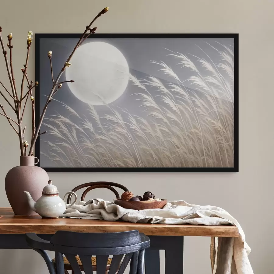 Fototapeedid Suur kuu ja taimed f43218