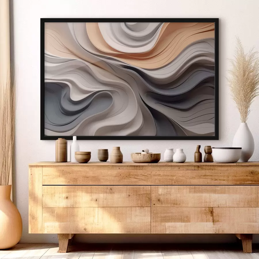 Fototapeedid Stiilne laine abstraktsioon f43234