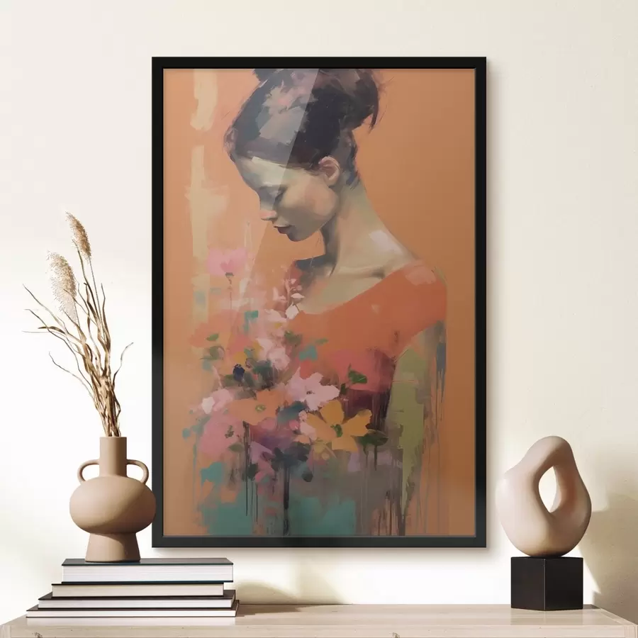 Fototapeedid Tüdruk ja lilled f43933