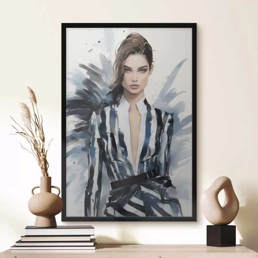 Fototapeedid Stiilne tüdruku moeshow f43491