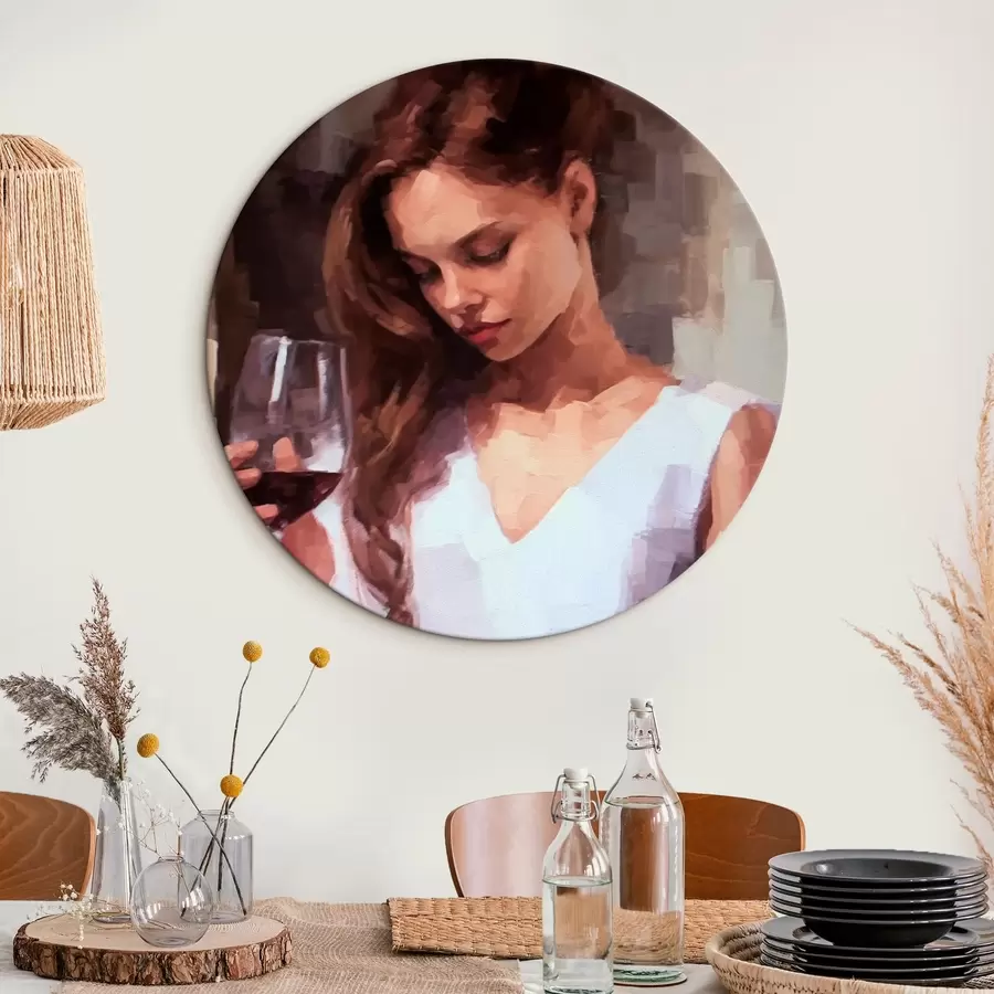 Pilt Tüdruk klaasiga r43939