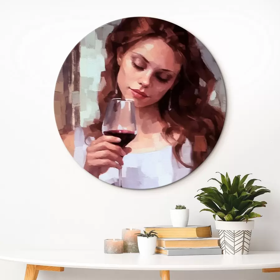 Pilt Tüdruk veiniga r43936