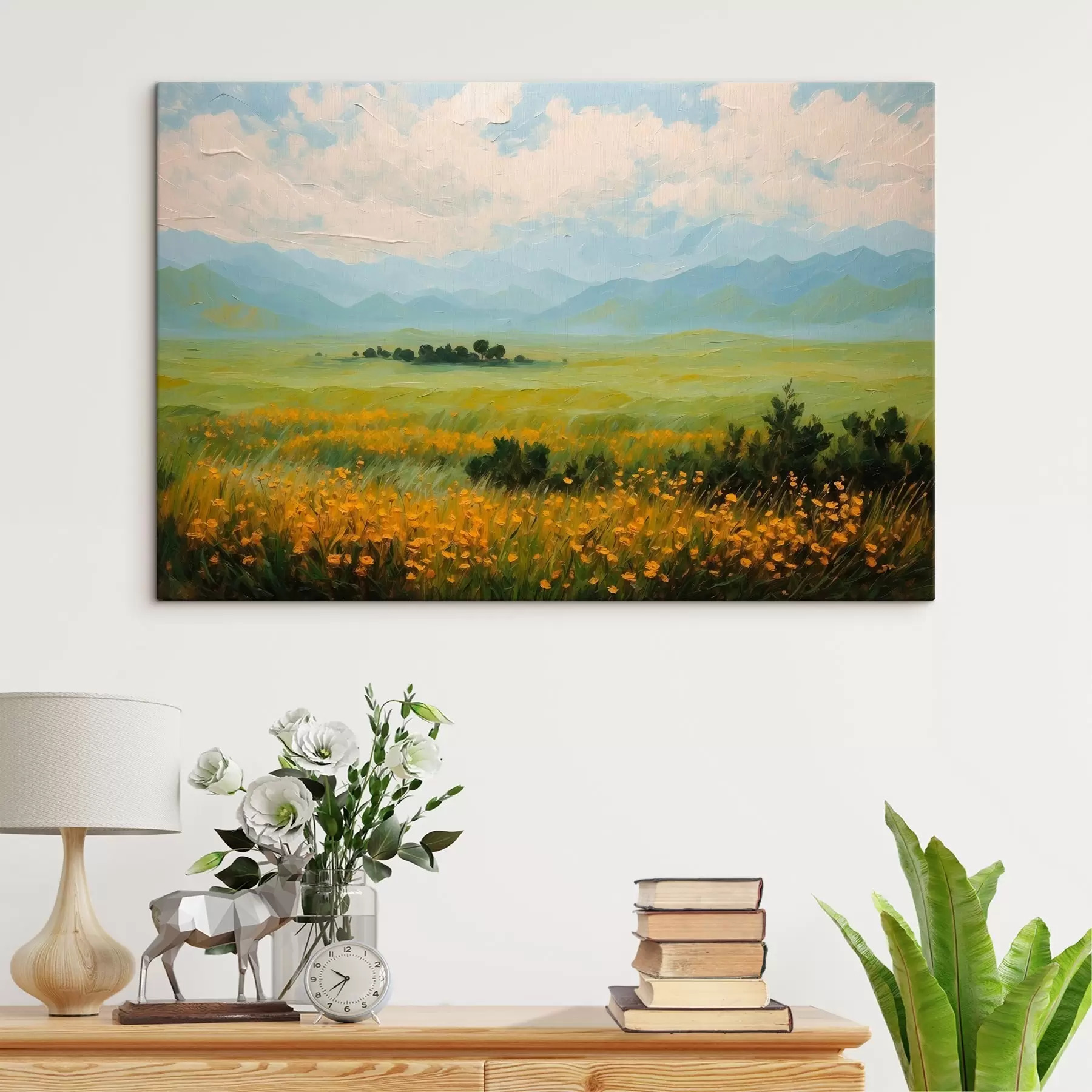 Fototapeedid Lillepõld õlimaalide stiilis s43451