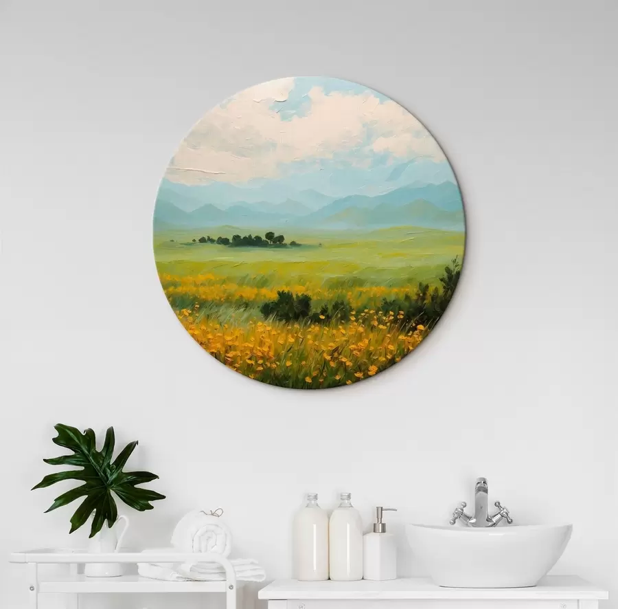 Pilt Lillepõld õlimaalide stiilis r43451