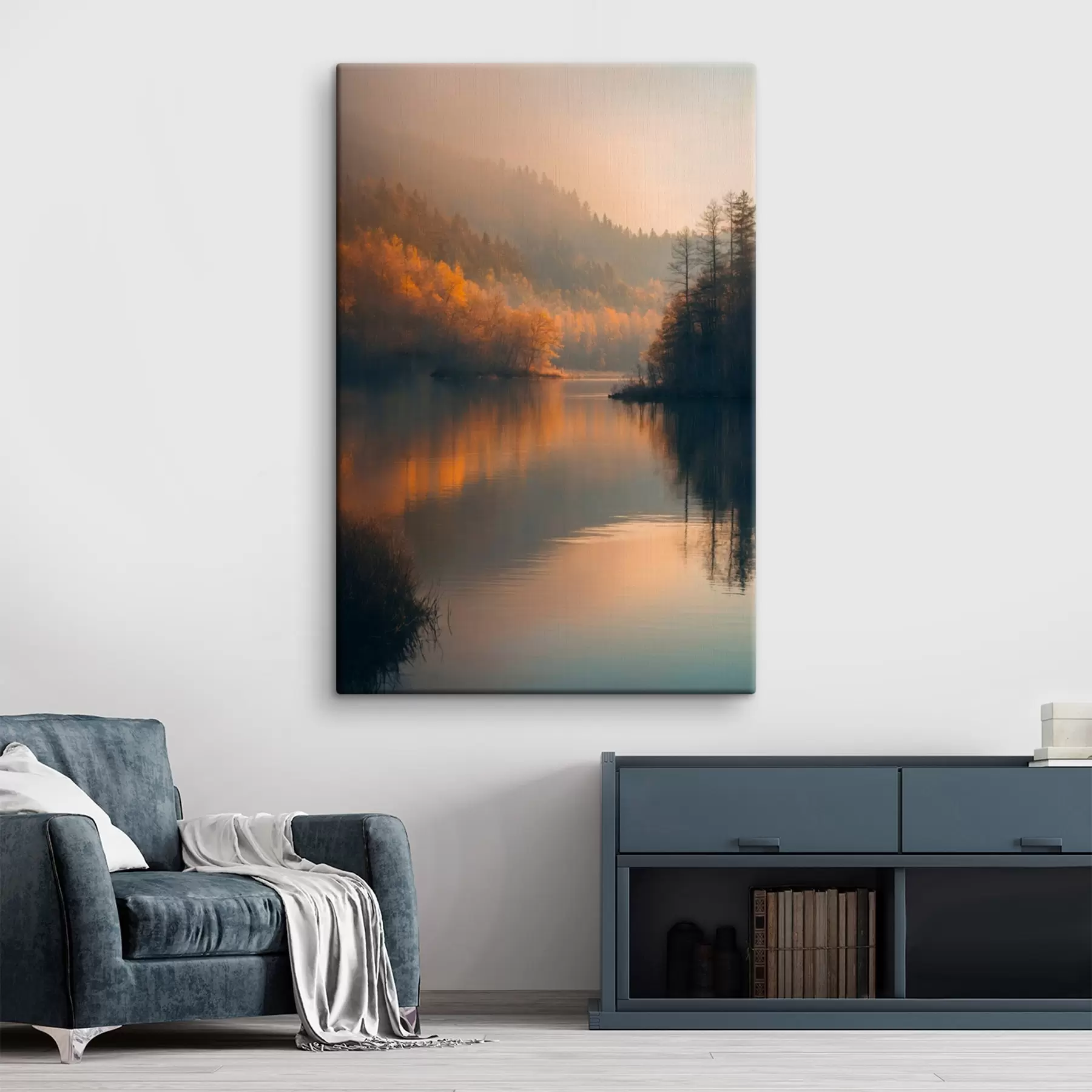 Fototapeedid Järv keset metsa s43464