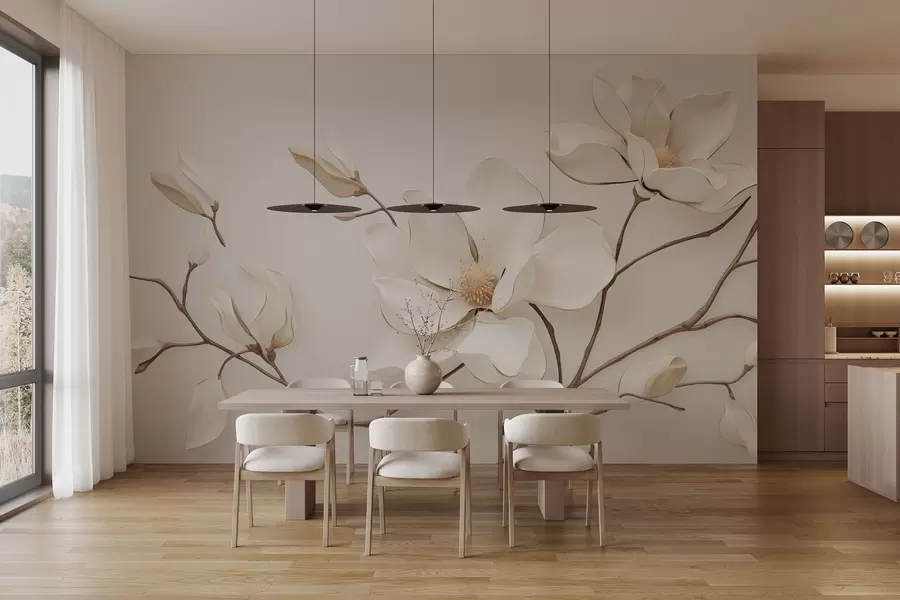 Fototapeedid Magnoolia lilled õrnades pastelsetes toonides w03645