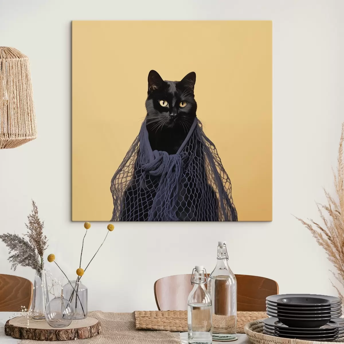 Pilt Must kass võrgus s43959