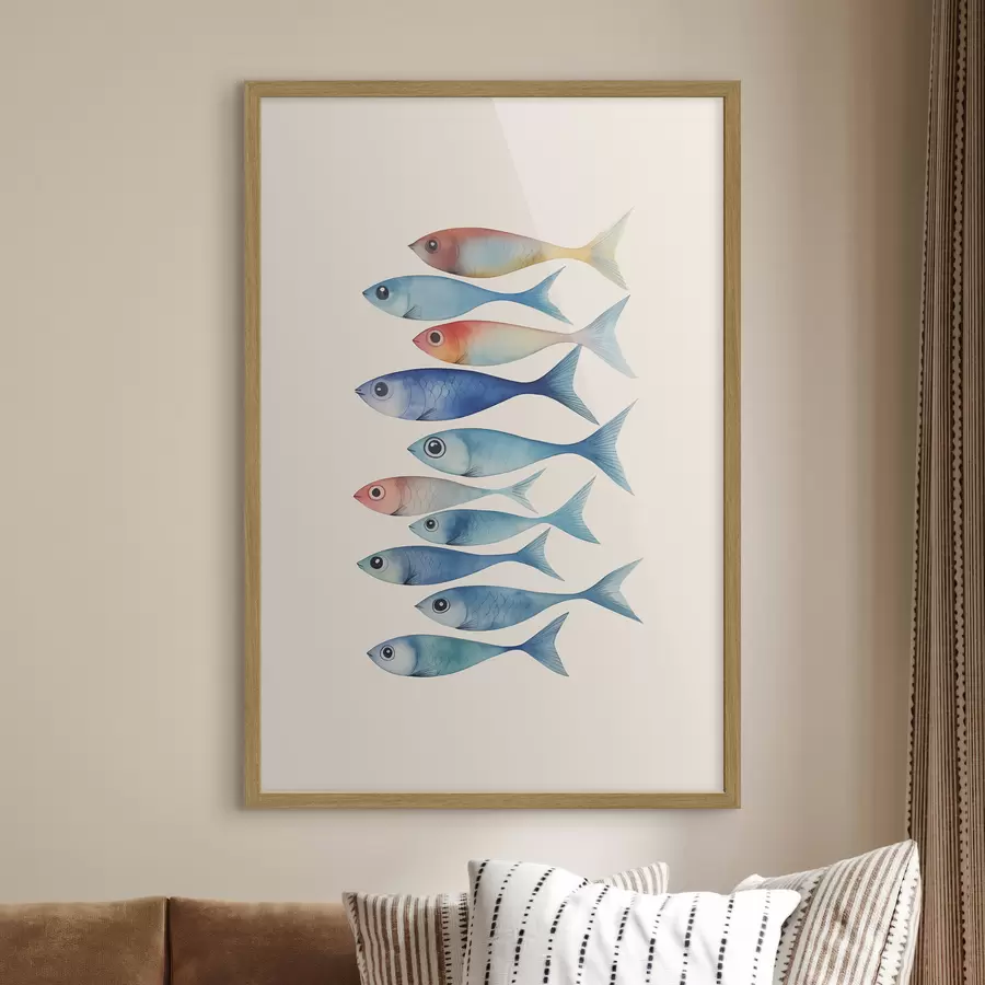 Fototapeedid Kala minimalism imitatsioon akvarell f43960