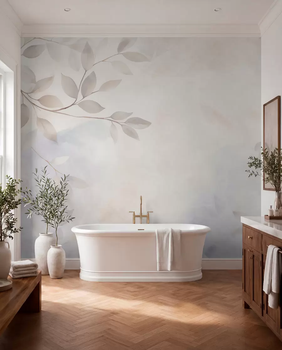 Fototapeedid Valguse lehed udus w08990