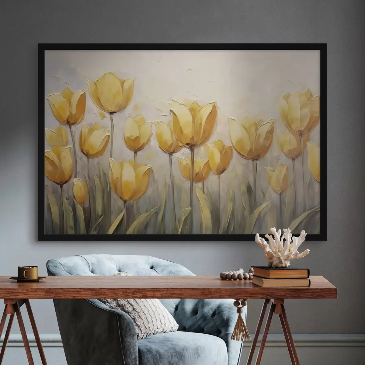 Plakat Kollased tulbid f43977