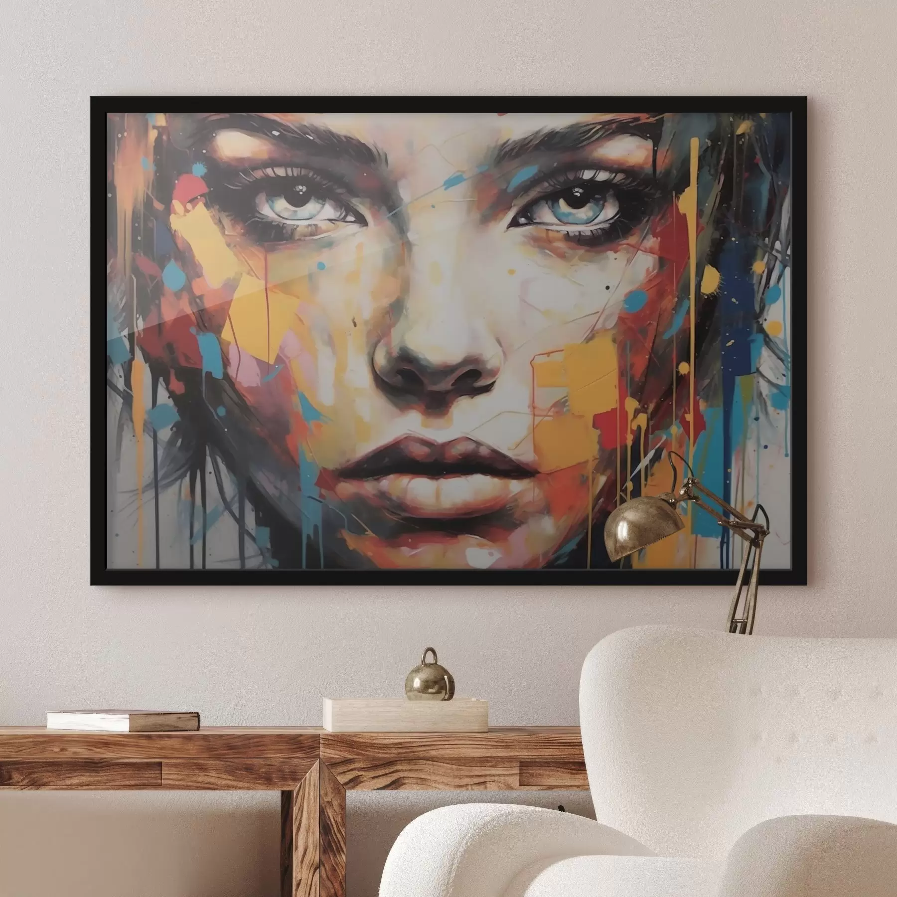 Fototapeedid Portree värvilistes värvitoonides f43982