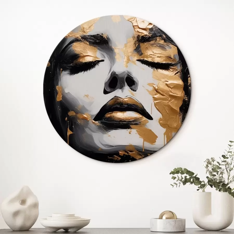 Pilt Naise portree abstraktsete löökidega r43988