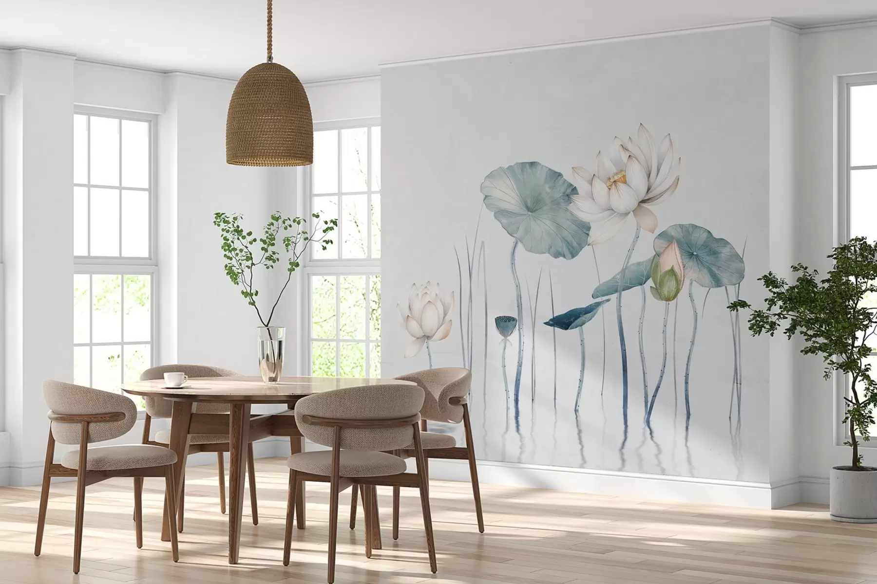 Fototapeedid Lootoseid vees w03701