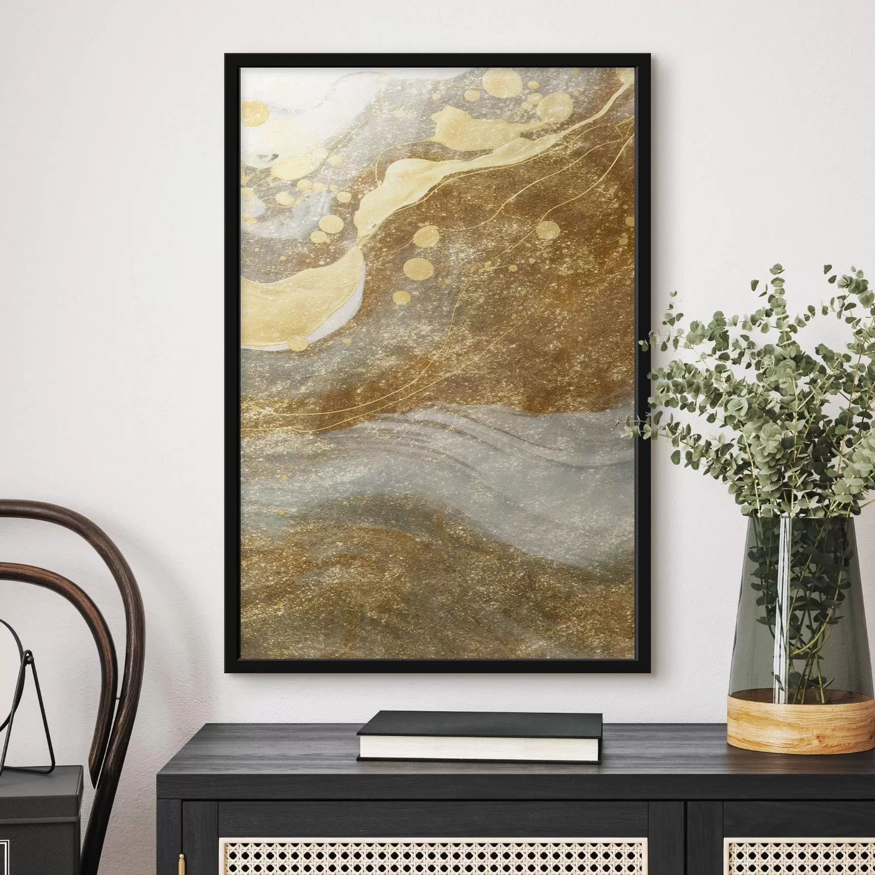 Pilt Abstraktne akvarell lained f44003