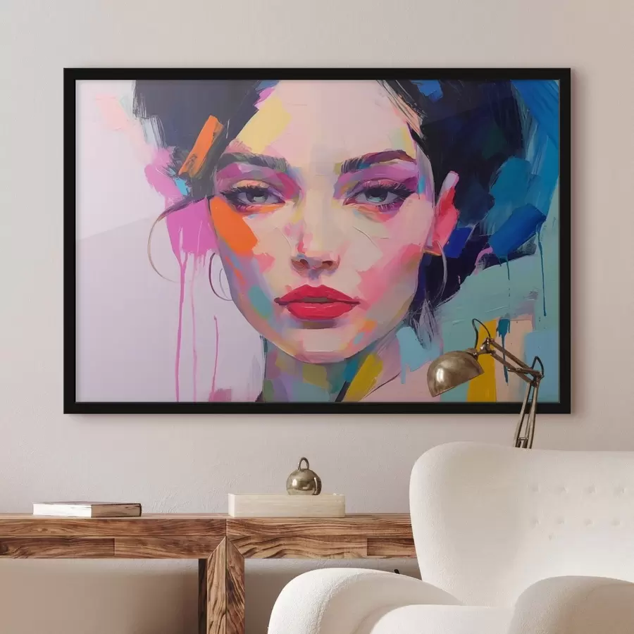 Fototapeedid Nägu värvitud f44107