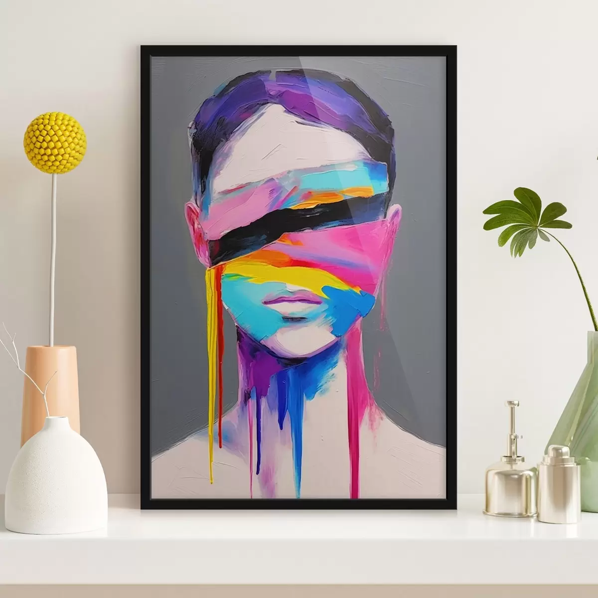 Plakat Abstraktne nägu f44117