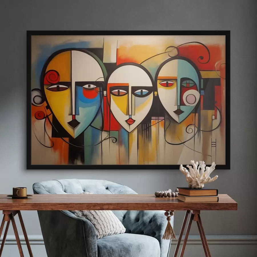 Fototapeedid Abstraktsed näod f44118