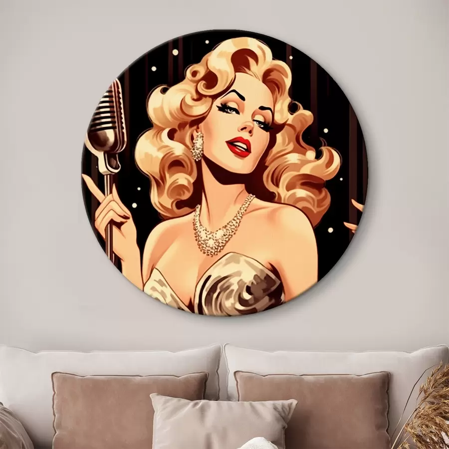 Pilt Tüdruk mikrofoniga r44112