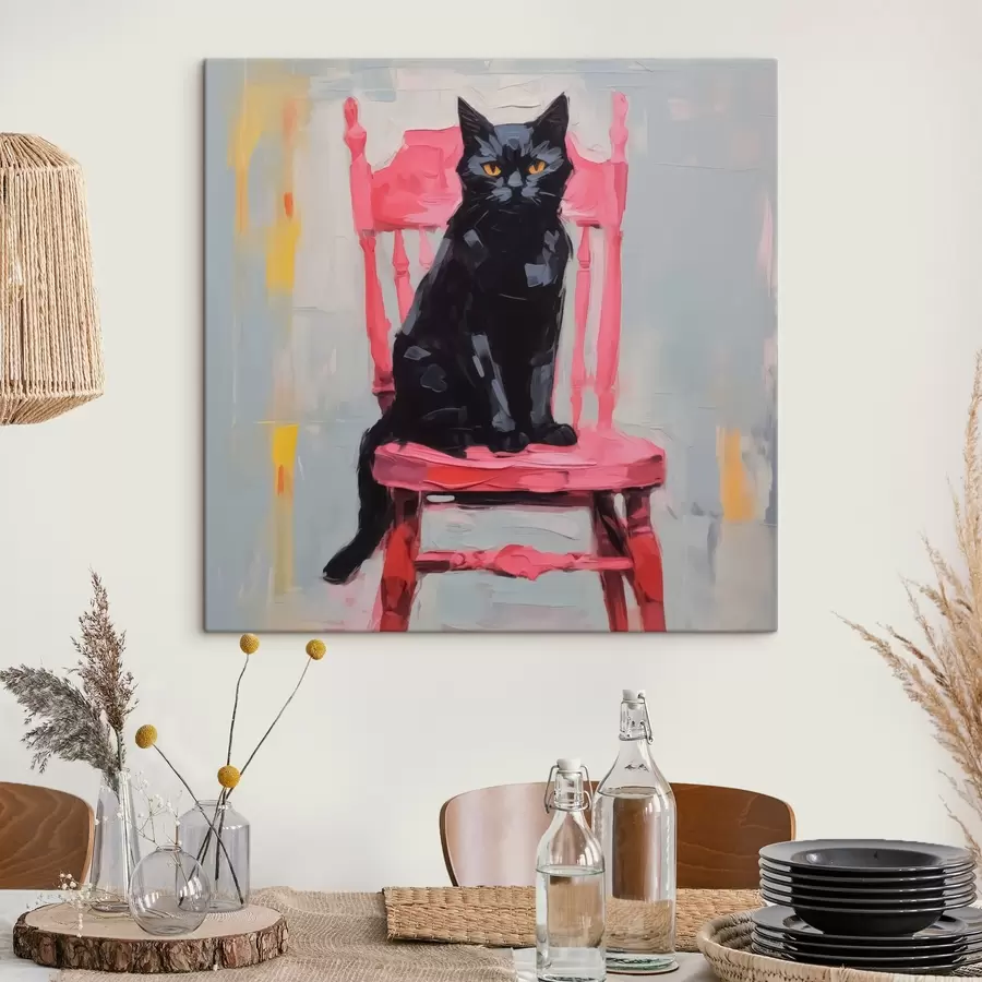 Pilt Must kass toolil s44130