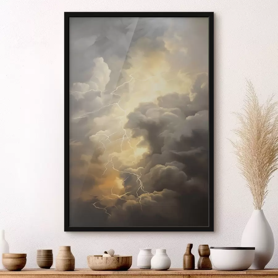Fototapeedid Äikesepilved ja välk f44123