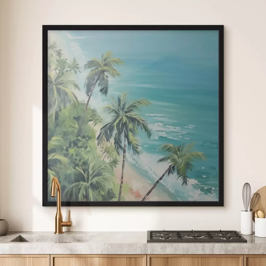 Fototapeedid Palmid mere ääres f44126