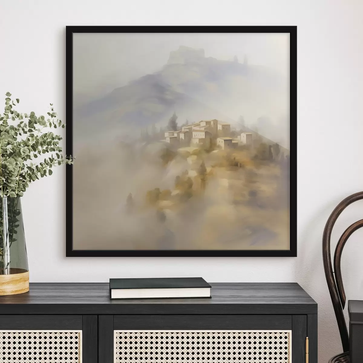 Plakat Küla mägede taustal f44127