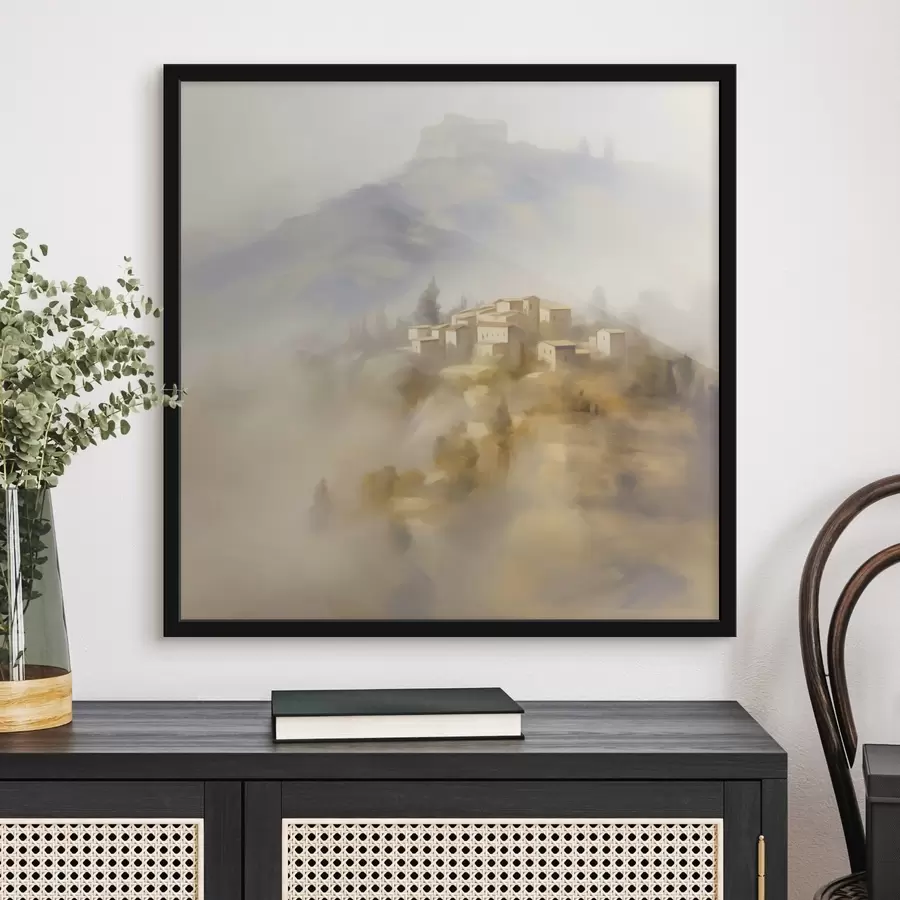 Fototapeedid Küla mägede taustal f44127