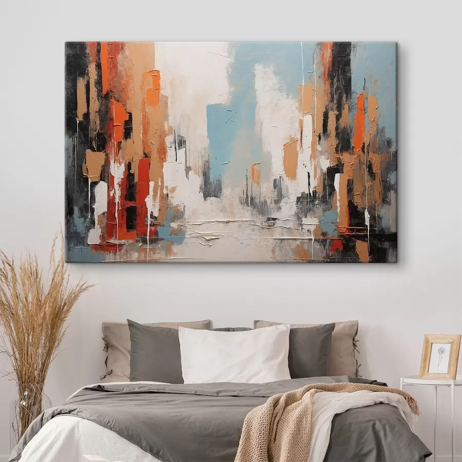 Pilt Abstraktne linn õlimaalide stiilis s44061