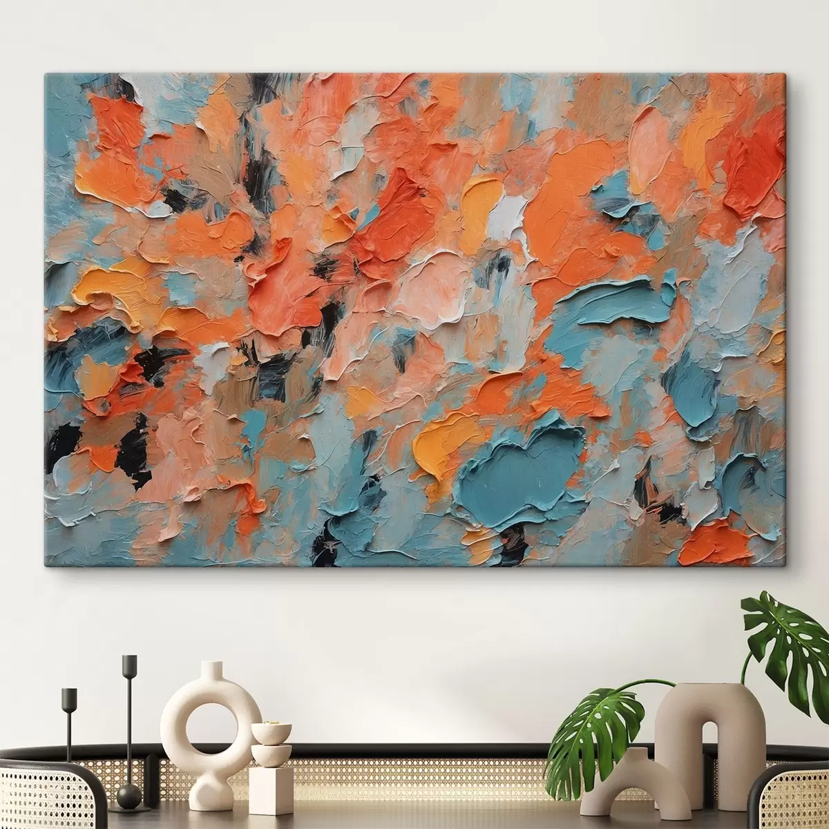 Pilt Abstraktne õlimaal erinevate värvidega s44072