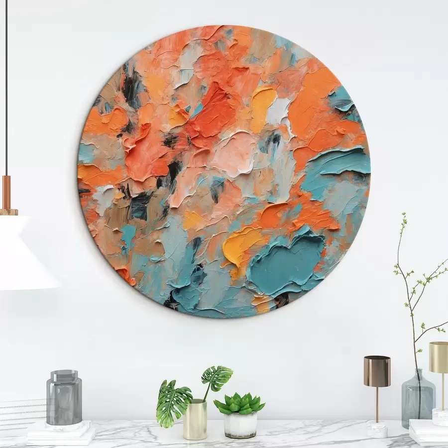 Pilt Abstraktne õlimaal erinevate värvidega r44072