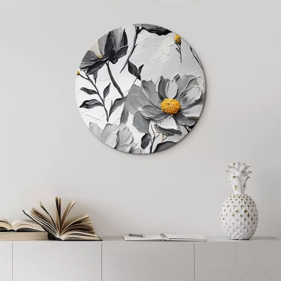 Pilt Hallid lilled halli taustaga õlimaalide stiilis r44080