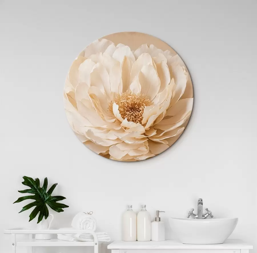 Pilt Valge lill beežil taustal r44094