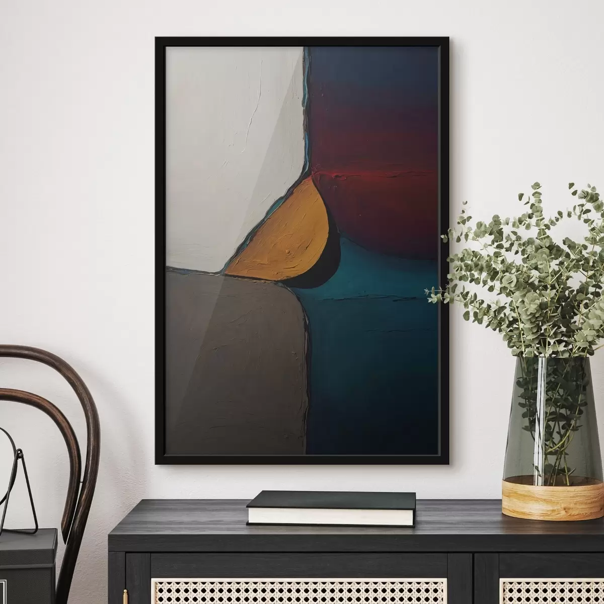 Plakat Mitmevärviline reljeef f44095