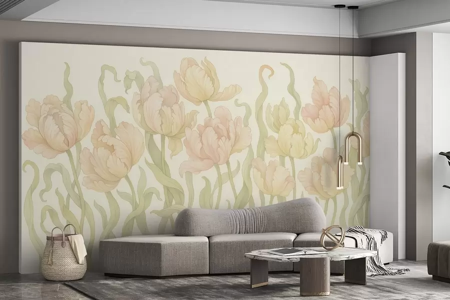 Fototapeedid Õrnad ja elegantsed tulbid w03817