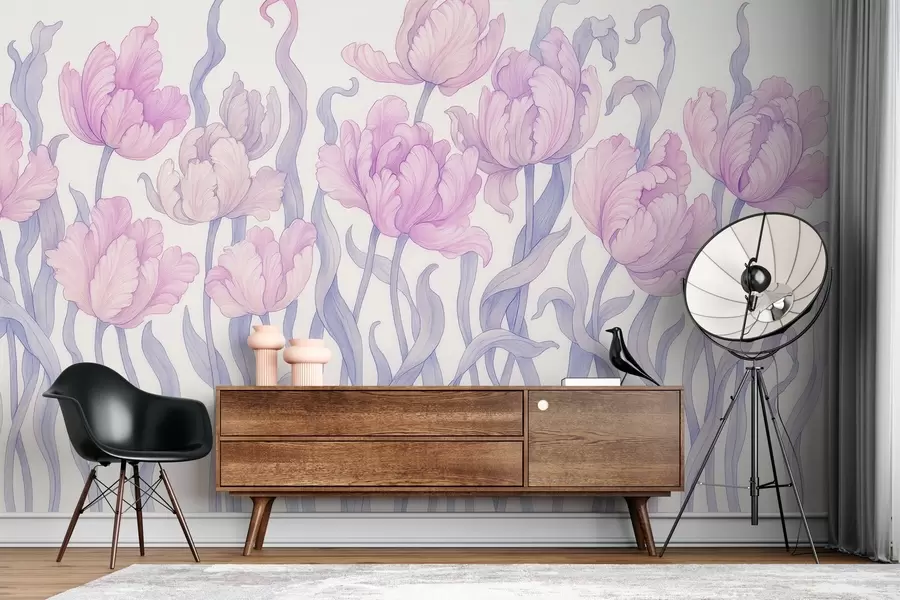 Fototapeedid Õrnad ja elegantsed tulbid w03817v1