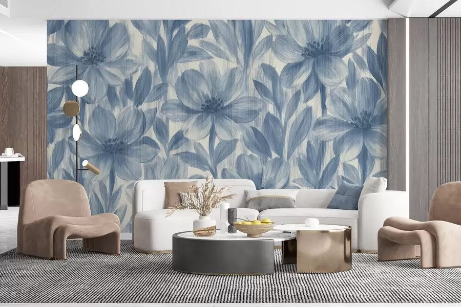 Fototapeedid Stiilsed akvarelllilled w03821