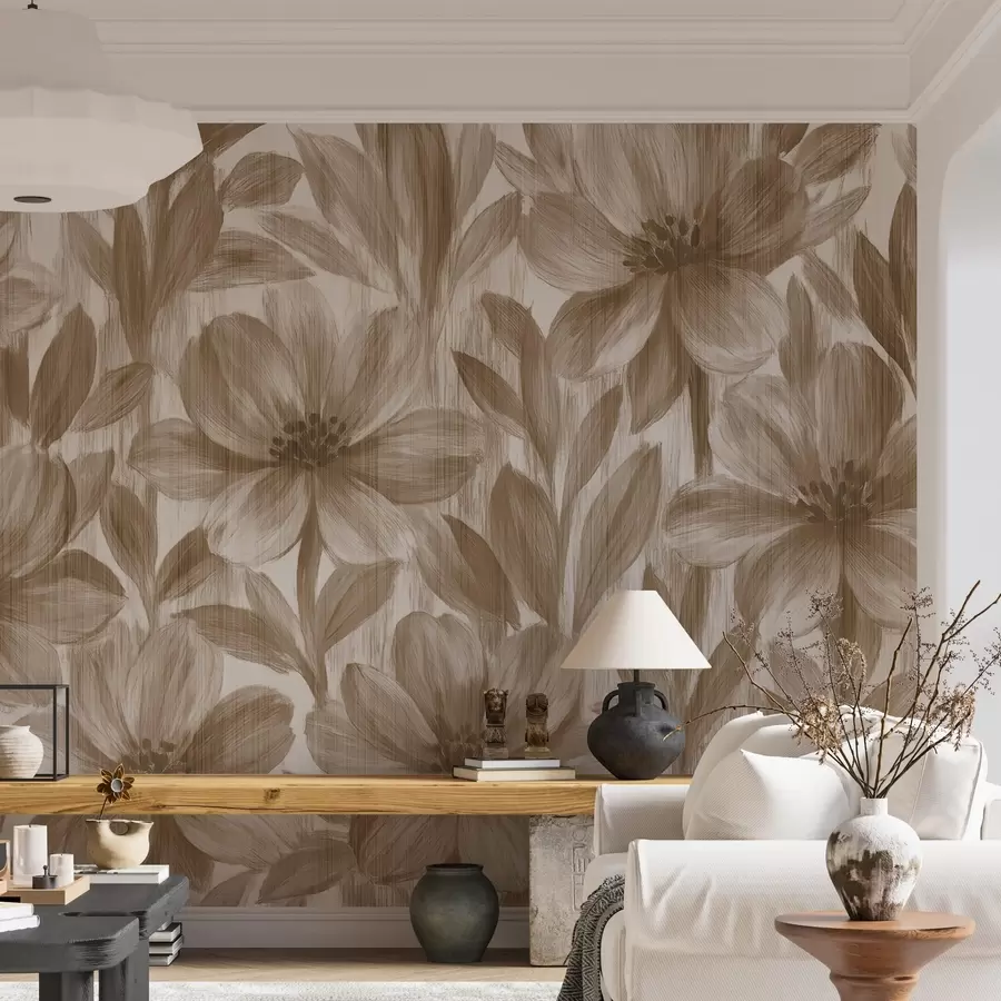 Fototapeedid Stiilsed akvarelllilled w03821v1